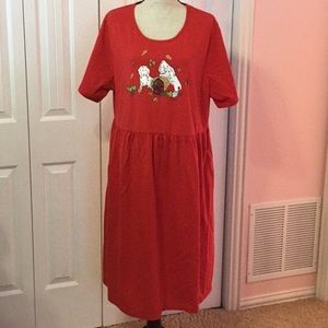 Autumn Dress with Puppies